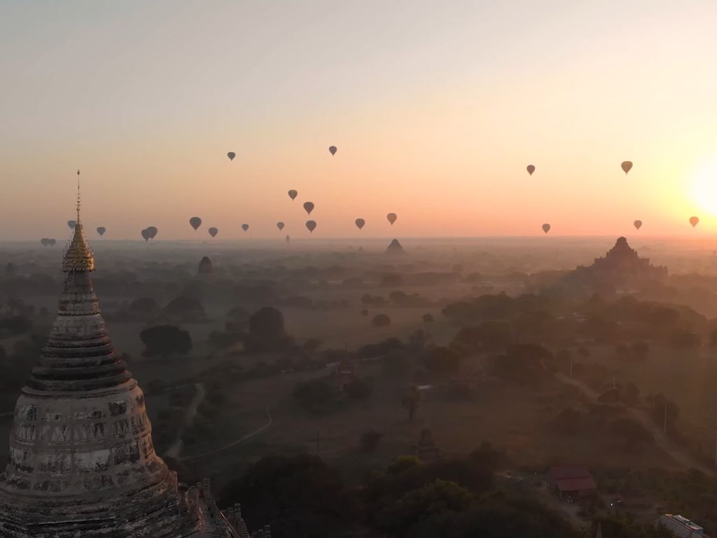 Myanmar balloon trip