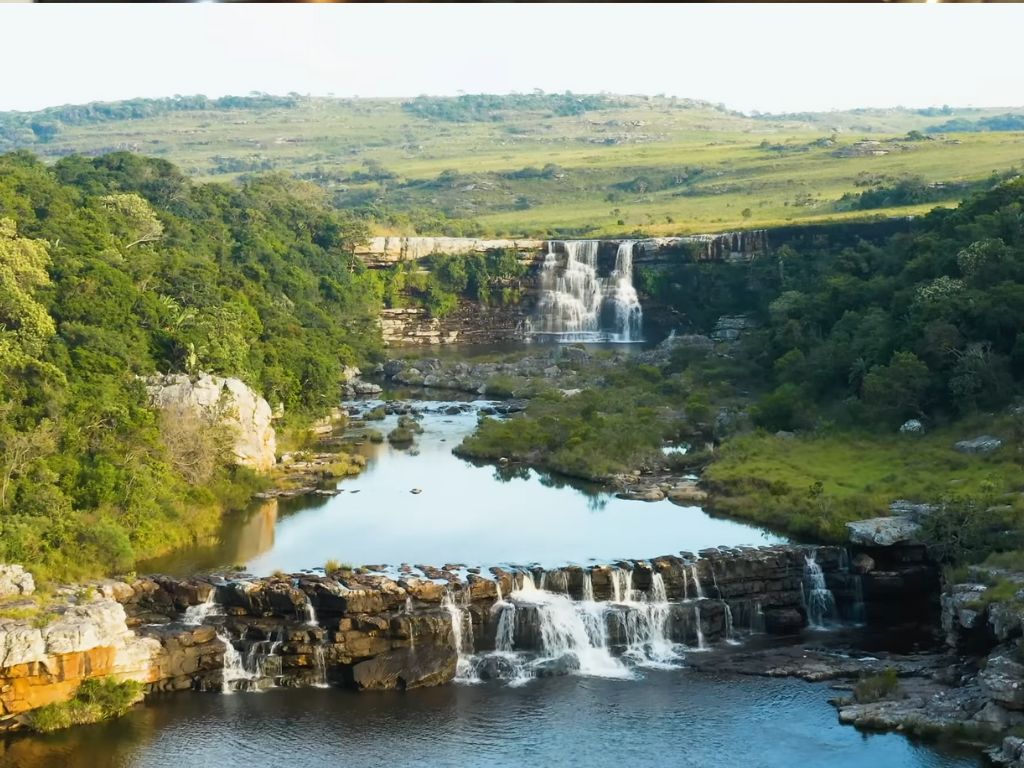 south africa in winter waterfall